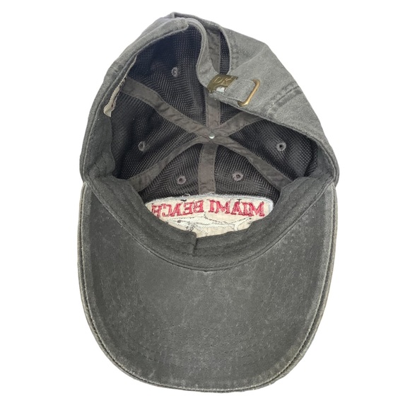 Robin Ruth Miami Beach Women's Baseball Cap Relaxed Cotton Grey Adjustable - Picture 5 of 6